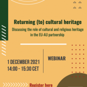 EU-Africa partnership:  Returning (to) cultural heritage