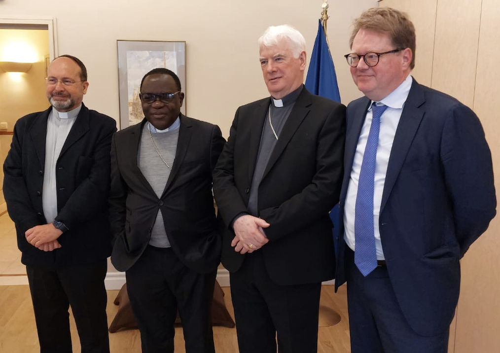 Nigeria bishop Kukah visit Brussels