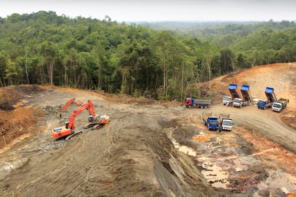 Kuching,,Malaysia,-,May,25,2015:,Deforestation.,Environmental,Damage,To