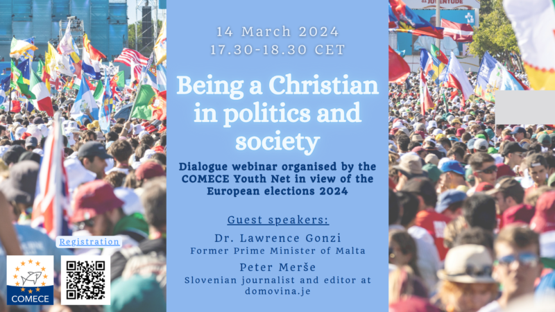 Event "Being a Christian in politics and society”.