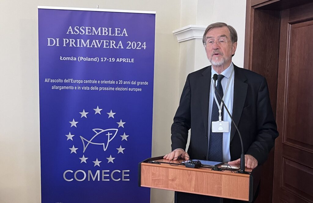 Alojz Peterle at COMECE Assembly